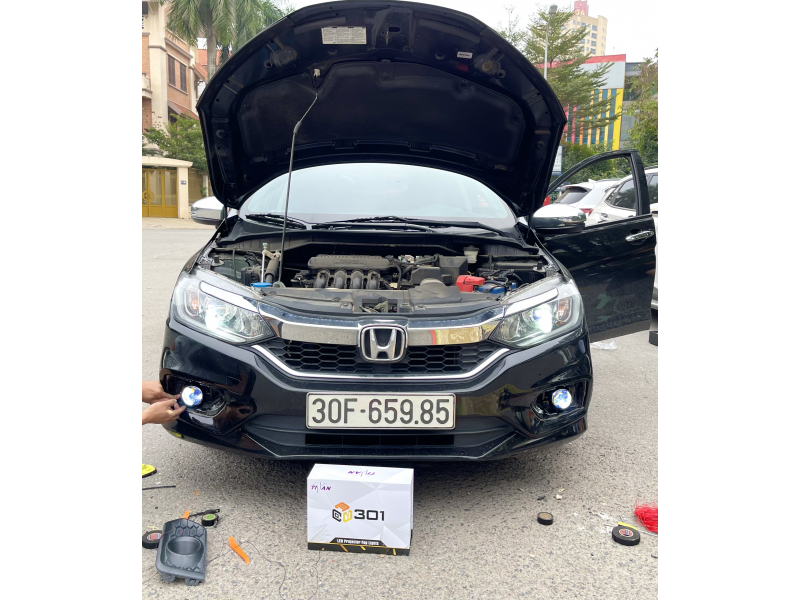 Độ đèn nâng cấp ánh sáng   Honda City 